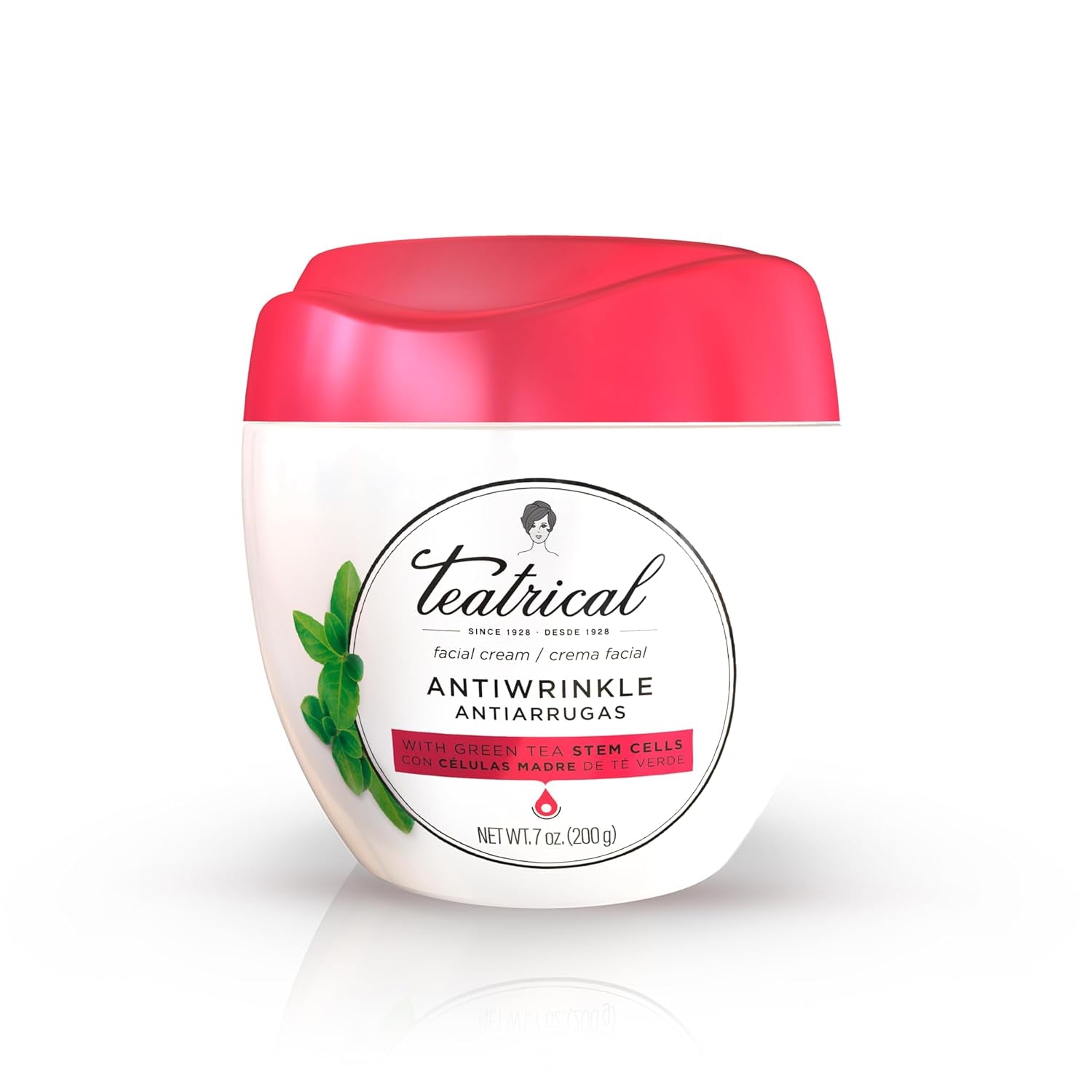 anti Wrinkle Face Cream, Face Moisturizer Infused with Green Tea Stem Cells, Helps Reduce Fine Line & Wrinkles, Face Cream for Women, Floral Scent, 7 Oz