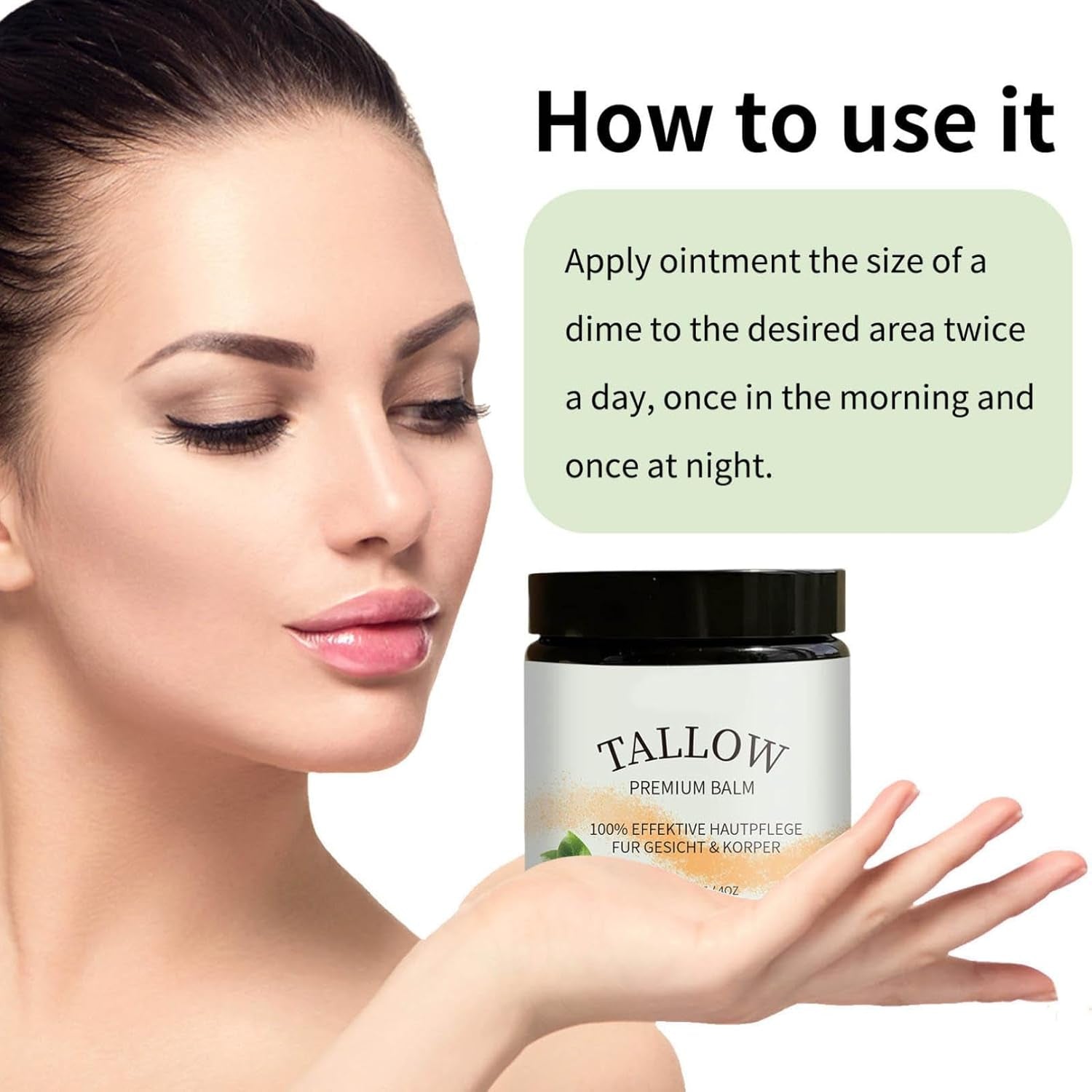Nourishing Beef Tallow Balm - All-Natural Moisturizer for Skin Care, Whipped & Unscented 4 Oz (Pack of 2)
