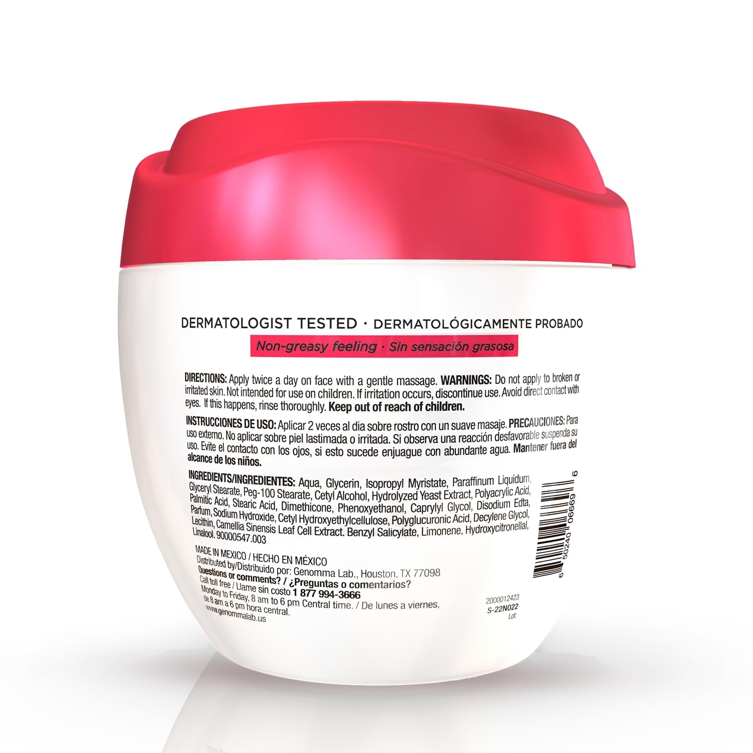 anti Wrinkle Face Cream, Face Moisturizer Infused with Green Tea Stem Cells, Helps Reduce Fine Line & Wrinkles, Face Cream for Women, Floral Scent, 7 Oz